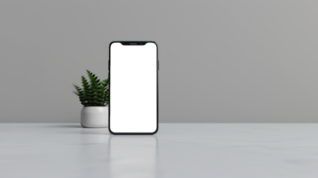 Standing smartphone with a minimalist approach with the transparent screen: easy modification