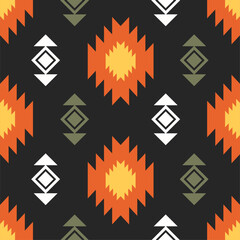 Southwest Aztec Patterns. Seamless Elegance for Interior Design