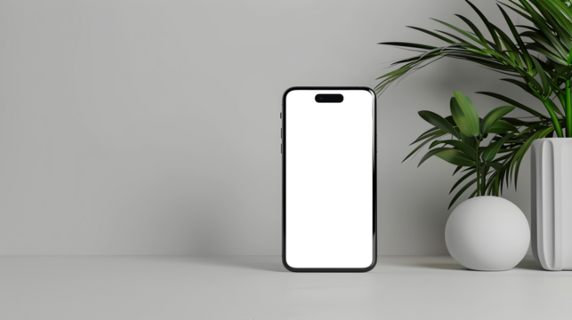 Standing smartphone with a minimalist approach with the transparent screen: easy modification