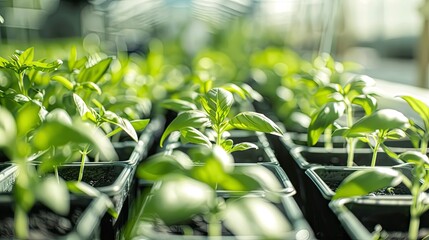 Obraz premium The eco friendly factory s origins in sustainability practices set the stage for its green production processes