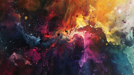 Abstract Chaos Color Background