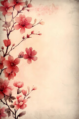 Fototapeta premium Floral background for invitation 