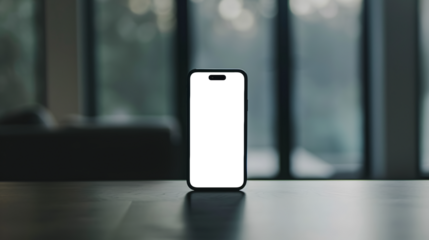 Standing smartphone with a minimalist approach with the transparent screen: easy modification