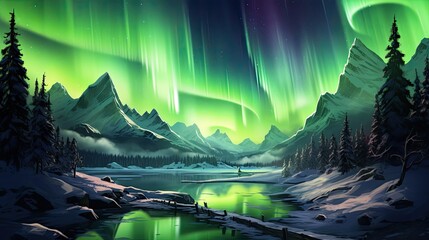 The aurora borealis, also known as the northern lights, is a natural light display in the sky, predominantly seen in high-latitude regions.