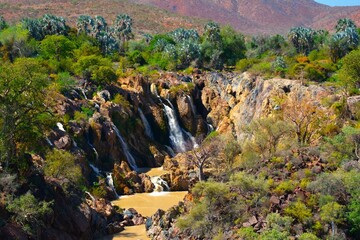 Epupa Falls (also known as Monte Negro Falls) - a series of large waterfalls formed by the Cunene...