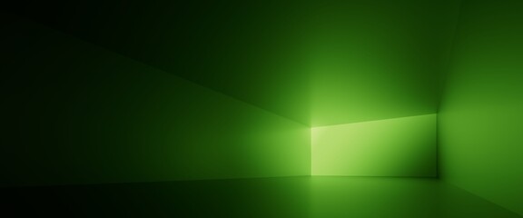 3d render, abstract green neon background, minimalist wallpaper