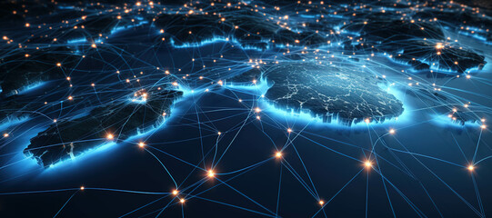 Obraz premium cyber network data, program 81