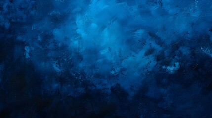 Abstract Blue Night Sky Painting
