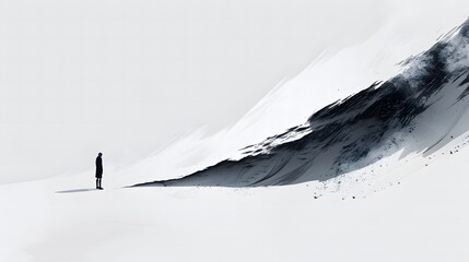 illustration of a crack in the winterland