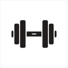dum bell vector icon line template