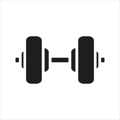 dum bell vector icon line template