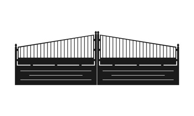 Couple fence illustration design vector