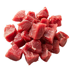 Raw meat on transparent Background