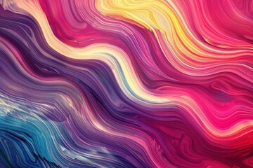 Spectrum sensations. Abstract waves in vibrant motion