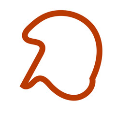 Dark red outline abstract shapes vectors