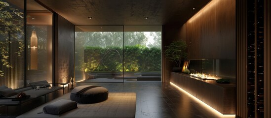 Obraz premium Contemporary interior design of a home