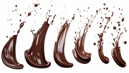 chocolate dripping splash