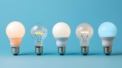 A range of energy efficient LED light bulbs designed to replace traditional incandescent and CFL bulbs offering long lasting illumination reduced energy consumption and lower electricity