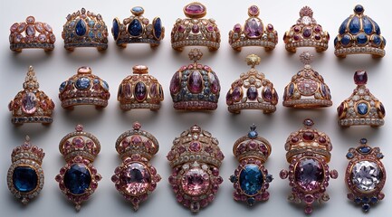 Exquisite and beautiful jewelry, diamond jewelry, gemstone rings, gold