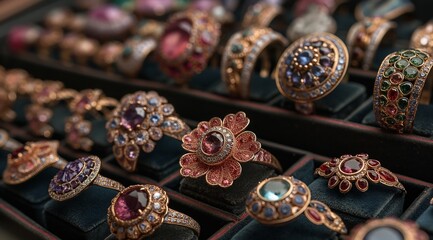 Exquisite and beautiful jewelry, diamond jewelry, gemstone rings, gold