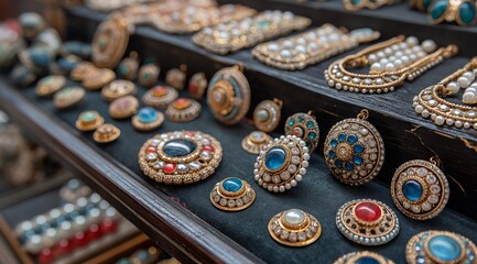 Various exquisite and beautiful jewelry, diamond jewelry, gemstone rings, necklaces and gold