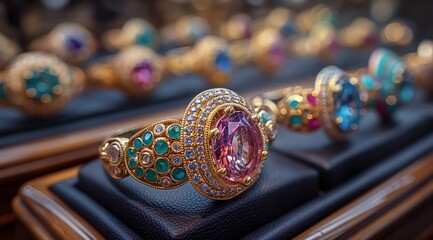 Exquisite and beautiful jewelry, diamond jewelry, gemstone rings, gold