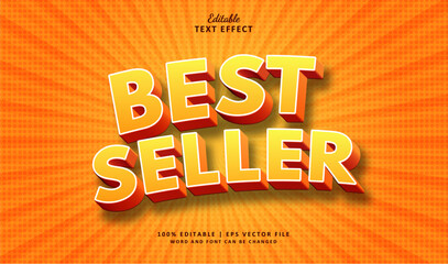 Best Seller Editable Text Effect 3d Modern Bold and Comic Syle
