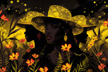 Black Women Celebrating Juneteeth on June 19th