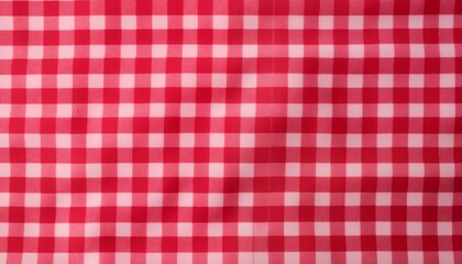red and white checkered tablecloth