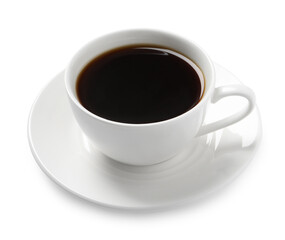 Obraz premium Cup of aromatic coffee isolated on white