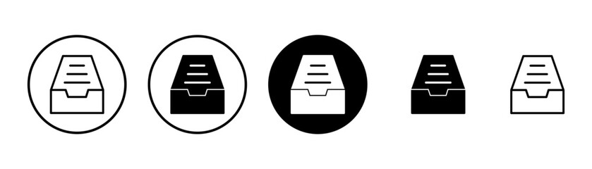 Archive folders icon vector isolated on white background. binders vector icon. Archive storage icon.