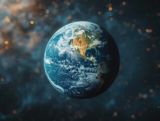 Obraz premium Earth in Space, Earth Day