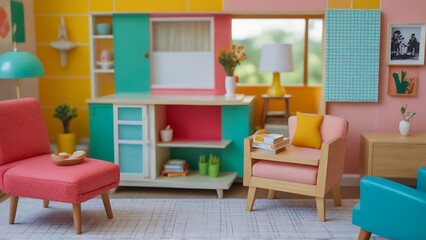 Vintage Vibes: Transform Your Doll House into a Midcentury Modern Masterpiece