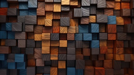 Delve into the organic warmth of a wooden cut texture. Ai Generated - obrazy, fototapety, plakaty