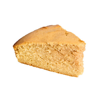 recommend clip art: Mouth-watering fresh homemade cornbread. Photograph of a slice of bread. No background png.