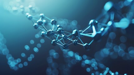 Obraz premium Molecules illustration with technology style.