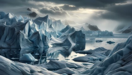 남극 빙하 - obrazy, fototapety, plakaty