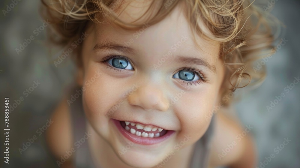 Poster a toddlers grin is all gums and toothless innocence making it impossible not to smile back. .