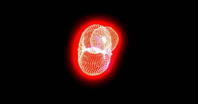 Pink and Blue Particles Shockwaves Overlay Graphic Elements Abstract blue energy vortex for logo reveal. swirling particles motion graphic for easy overlay 4K 3D rendering