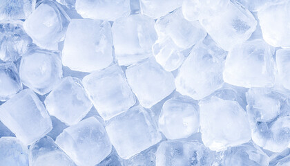 Background image with ice cubes laid out