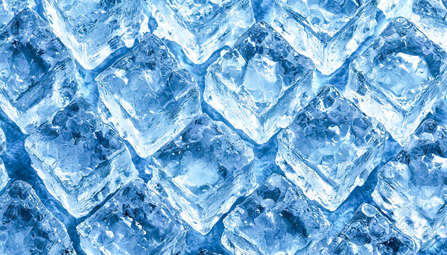 Background image with ice cubes laid out