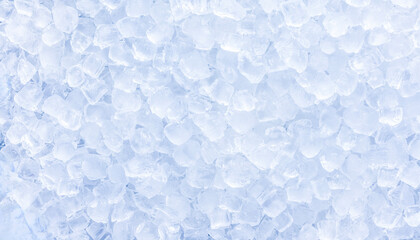 Background image with ice cubes laid out - obrazy, fototapety, plakaty