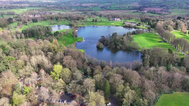 Aerial view of Malone Golf Club County Down Northern Ireland 08-04-2024