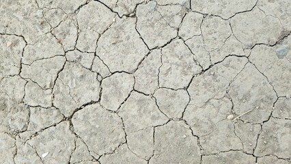 Cracked Soil in Global Warming or Climate Change issue till the ground has been dried and could not be able for planting the green plants
