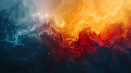 Colorful abstract oil painting wallpaper.