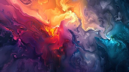 Obraz premium Colorful abstract oil painting wallpaper.