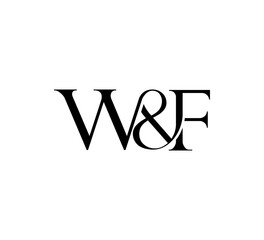 Initial Letter Logo. Ampersand Symbol. Logotype design. Simple Luxury Black Flat Vector WF