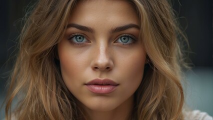 Beautiful woman with captivating eyes