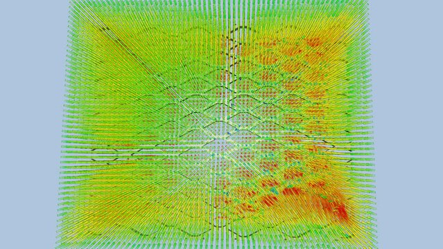 CFD simulation Computational fluid dynamics - perforated plate airflow simulation