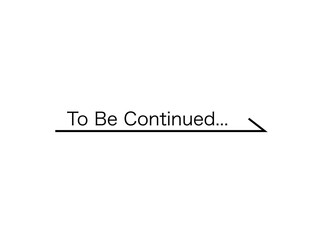 To Be Continued...右矢印素材C：黒線